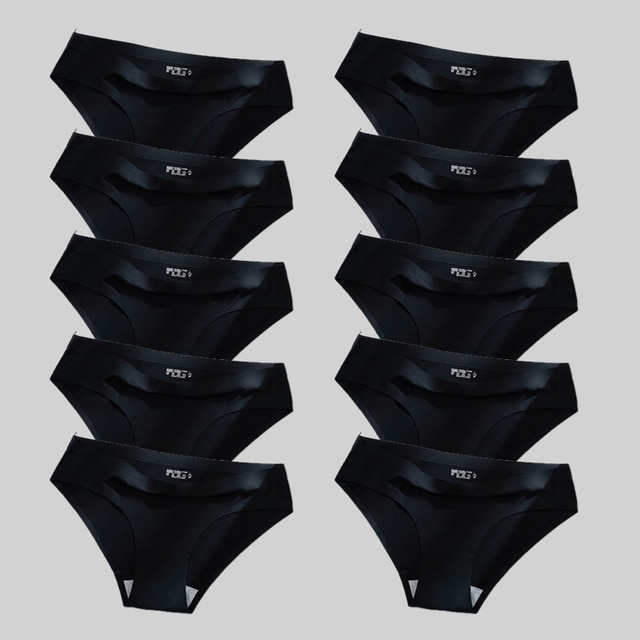 CALCINHA SEDA SOFT SEM COSTURA (KIT COM 10 PEÇAS)