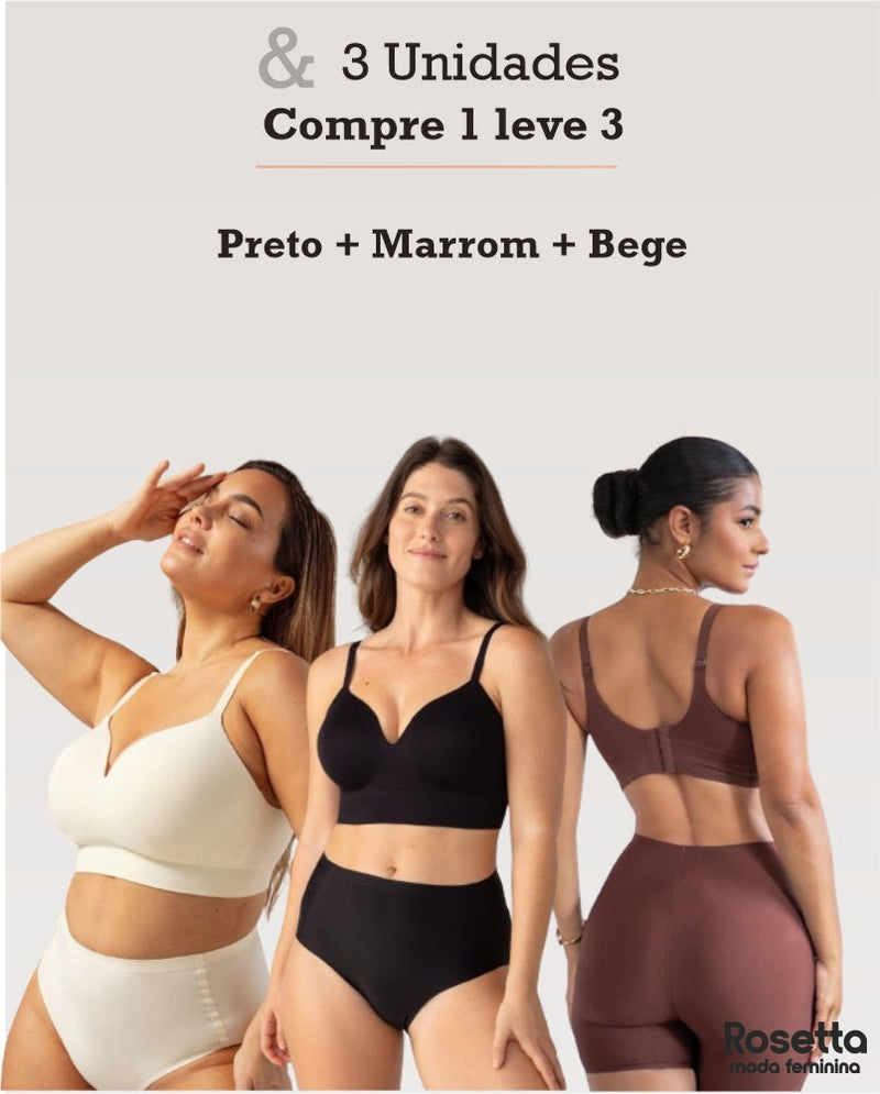 SUTIÃ MODELADOR LIBELLE (COMPRE 1 LEVE 3)