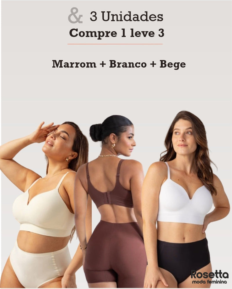 SUTIÃ MODELADOR LIBELLE (COMPRE 1 LEVE 3)