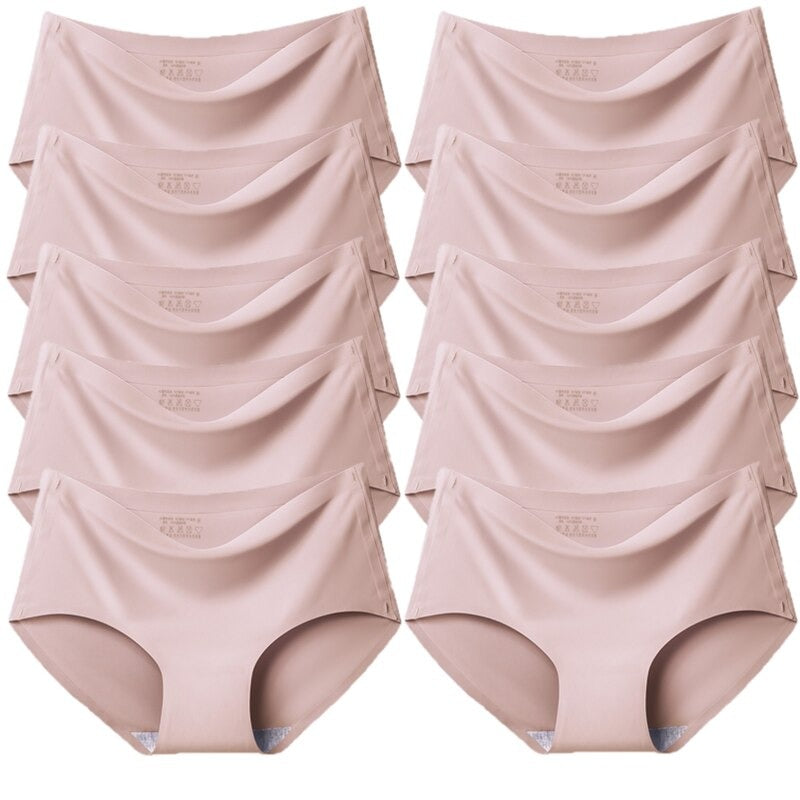 CALCINHA SEDA SOFT SEM COSTURA (KIT COM 10 PEÇAS)