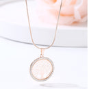 Cordão Pingente Árvore da Vida de Zamac com pedras de zircônia