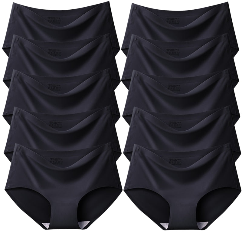 CALCINHA SEDA SOFT SEM COSTURA (KIT COM 10 PEÇAS)