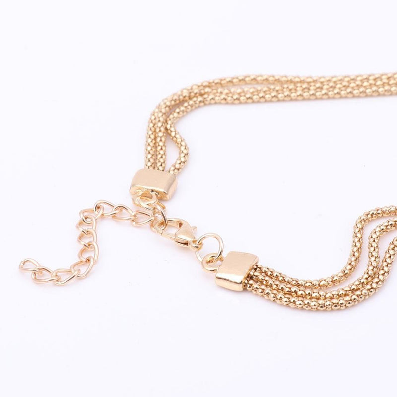 Conjuntos de Brincos Colar Pulseira e Anel Cristal Africano