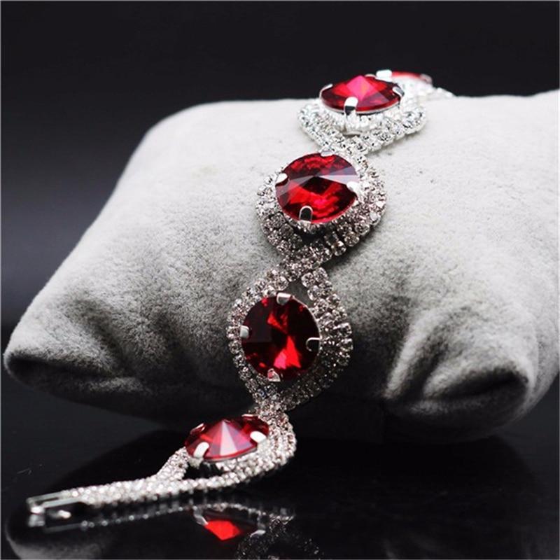 Conjunto de Brincos e Pulseira Austríaco