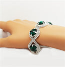 Conjunto de Brincos e Pulseira Austríaco