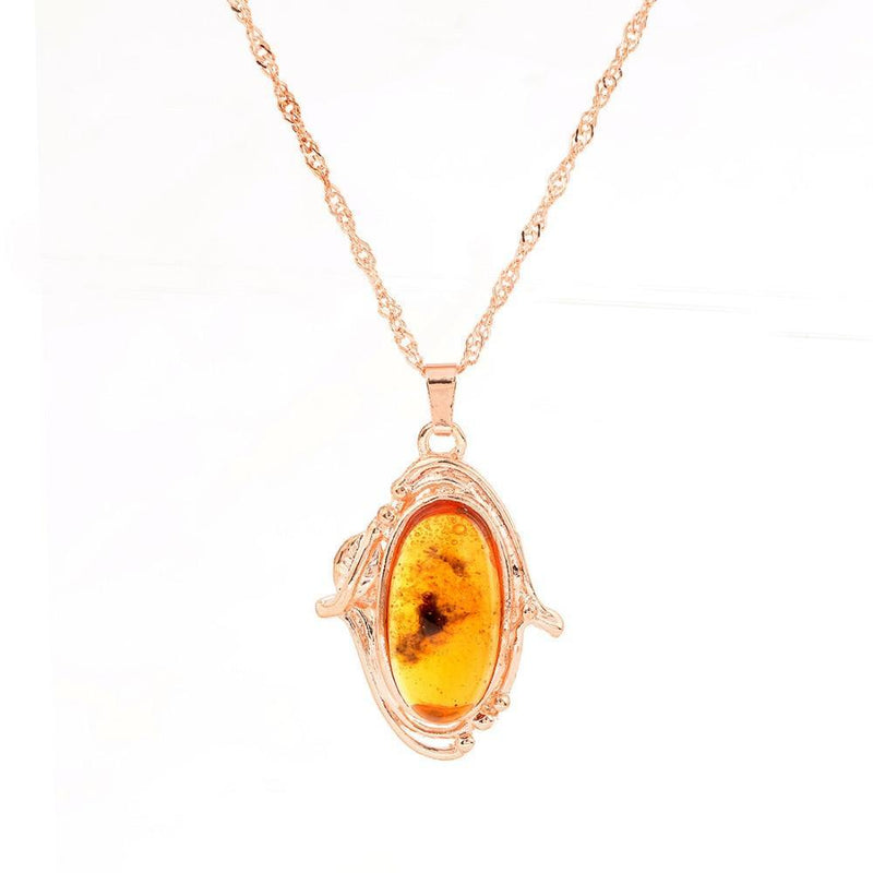 Conjunto de  Brinco Anel e Colar Pedra Natural