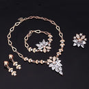 Conjunto de Colar Anel Brinco e Pulseira Crystal Clear