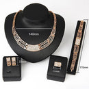 Conjunto de Colar Pulseira Brinco Anel