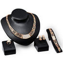 Conjunto de Colar Pulseira Brinco Anel