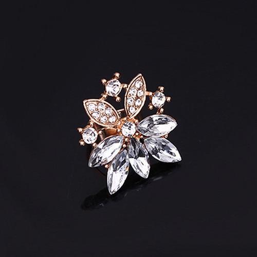 Conjunto de Colar Anel Brinco e Pulseira Crystal Clear